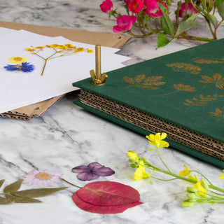 The Botanical Flower Press – Linen Cover & Gold Foil
