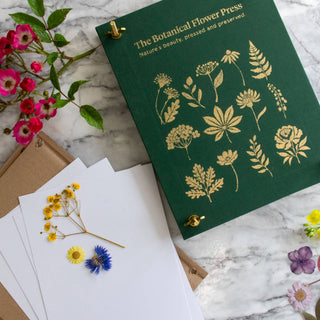The Botanical Flower Press – Linen Cover & Gold Foil