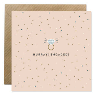 Hurray! Engaged! Greeting Card