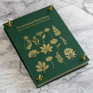 The Botanical Flower Press – Linen Cover & Gold Foil