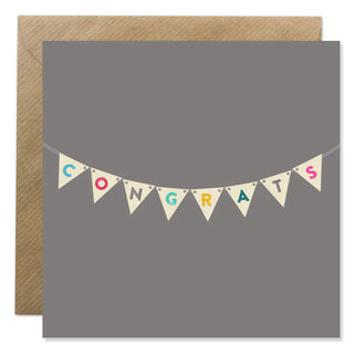 Congrats Bunting Greeting Card