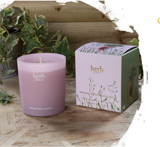 Herb Rhubarb & Fresh Garden Mint Jar Candle